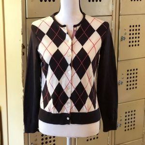 Lands’ End Argyle Career Sweater